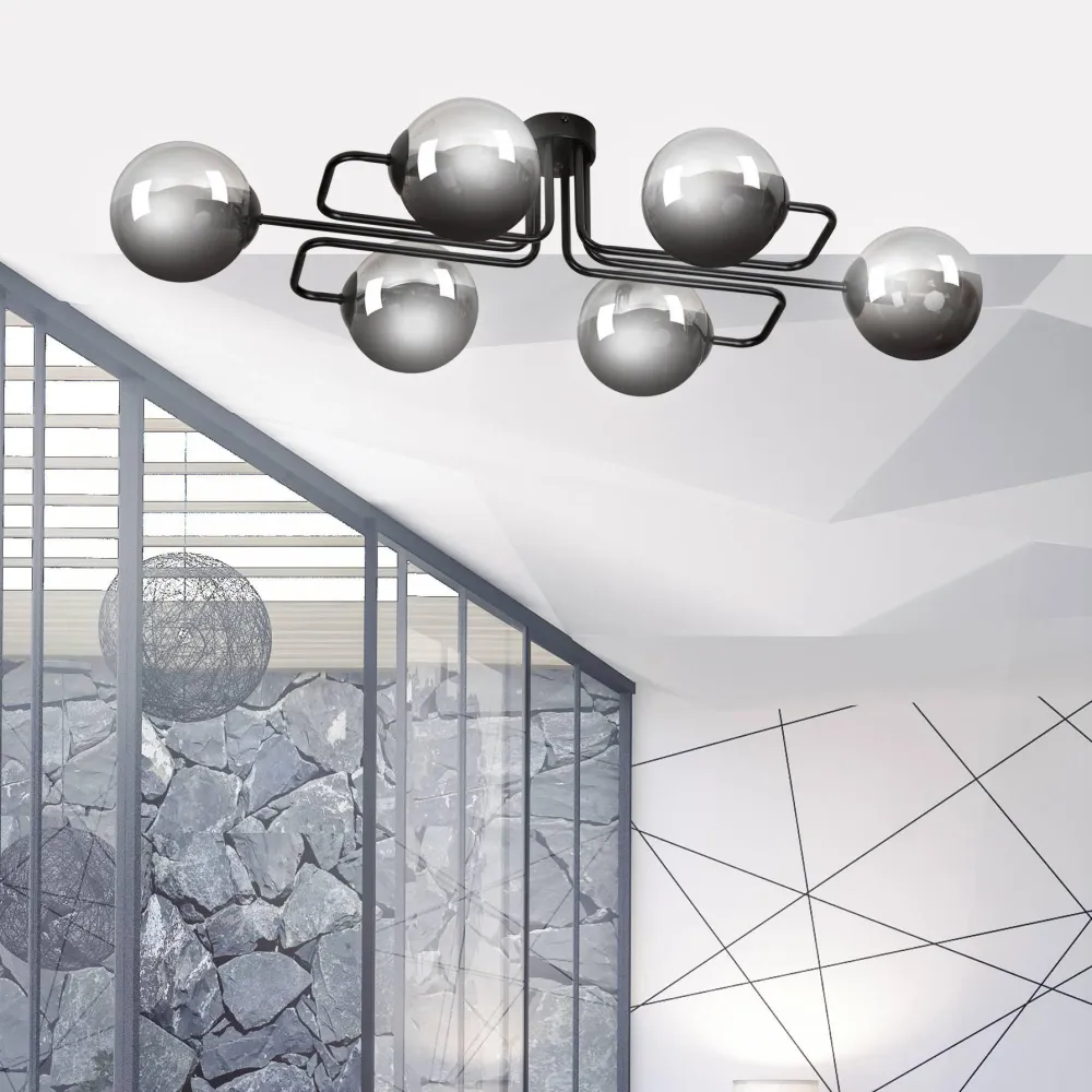 6-lichts plafondlamp Ella Emibig Lighting