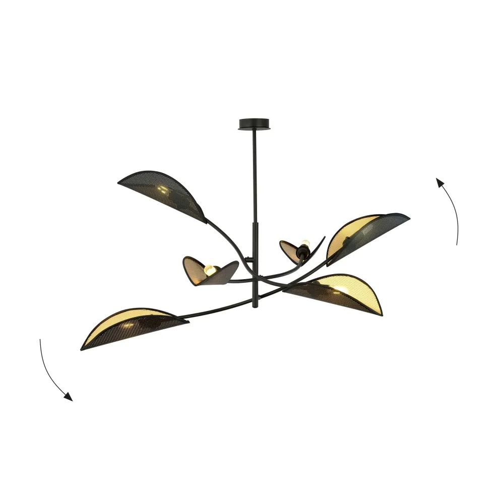 6-lichts plafondlamp Lorah Emibig Lighting