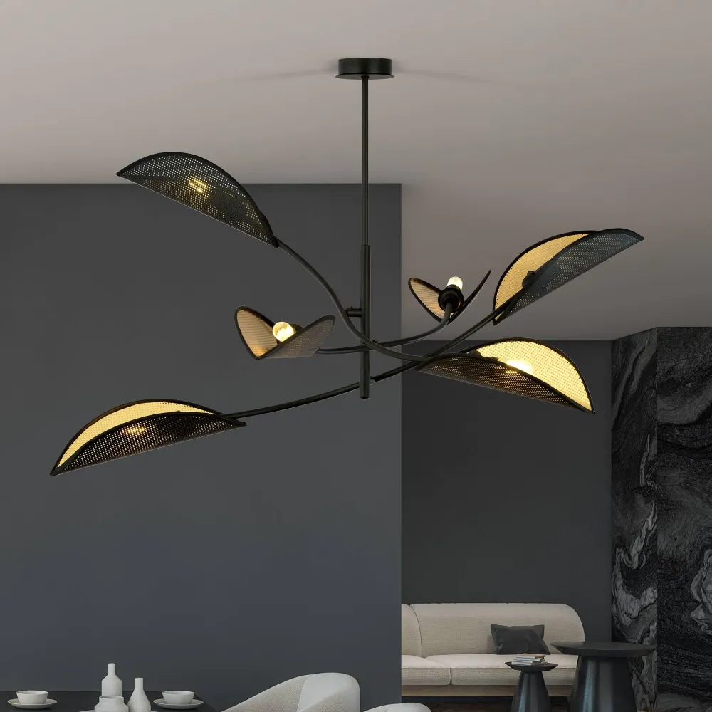 6-lichts plafondlamp Lorah Emibig Lighting
