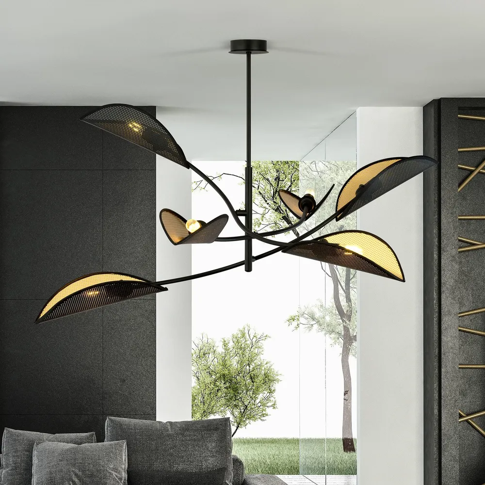 6-lichts plafondlamp Lorah Emibig Lighting