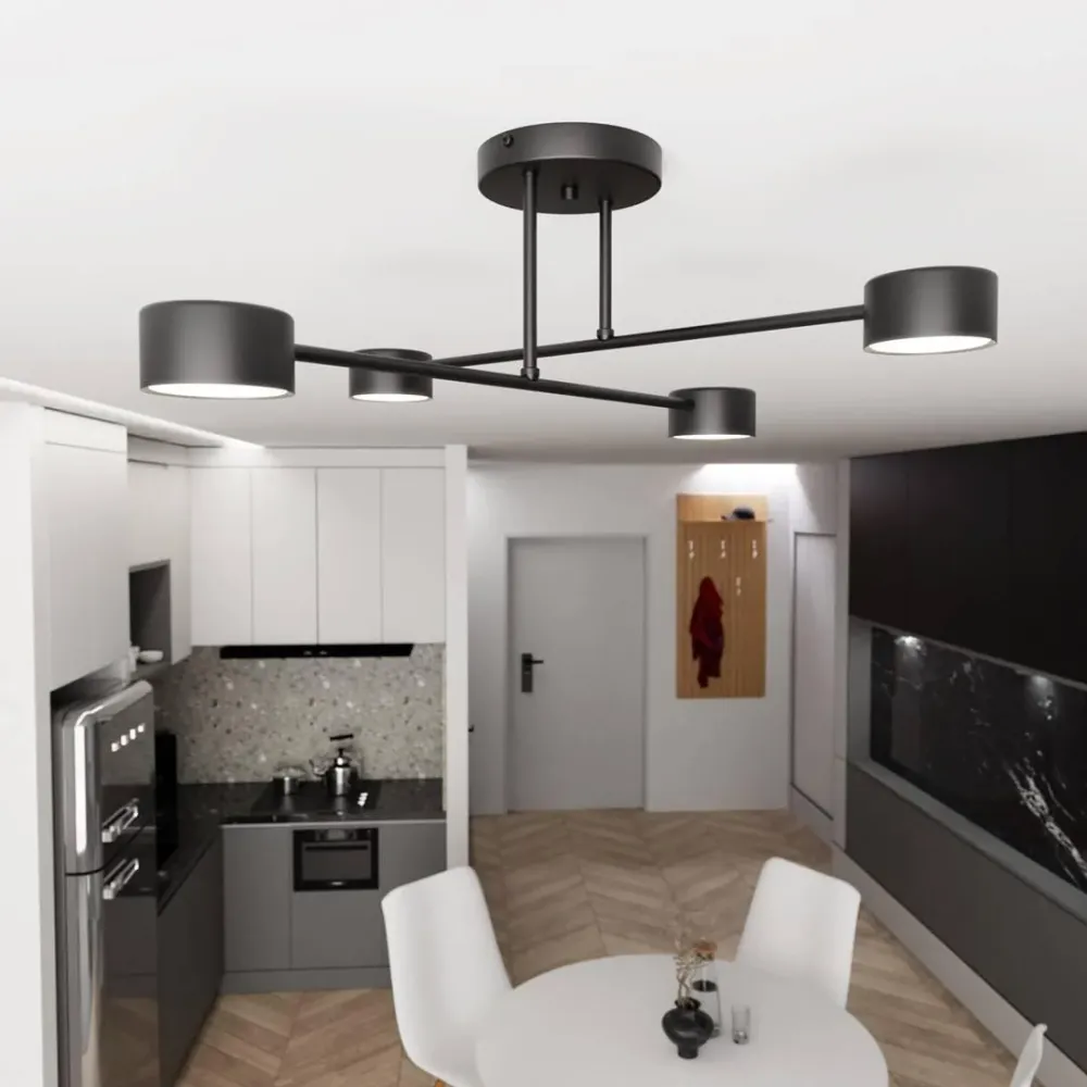 Plafondlamp Halo 4-lichts Emibig Lighting