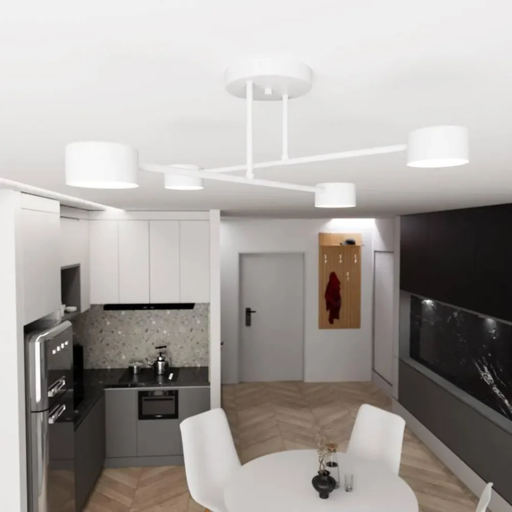 Plafondlamp Halo 4-lichts Emibig Lighting