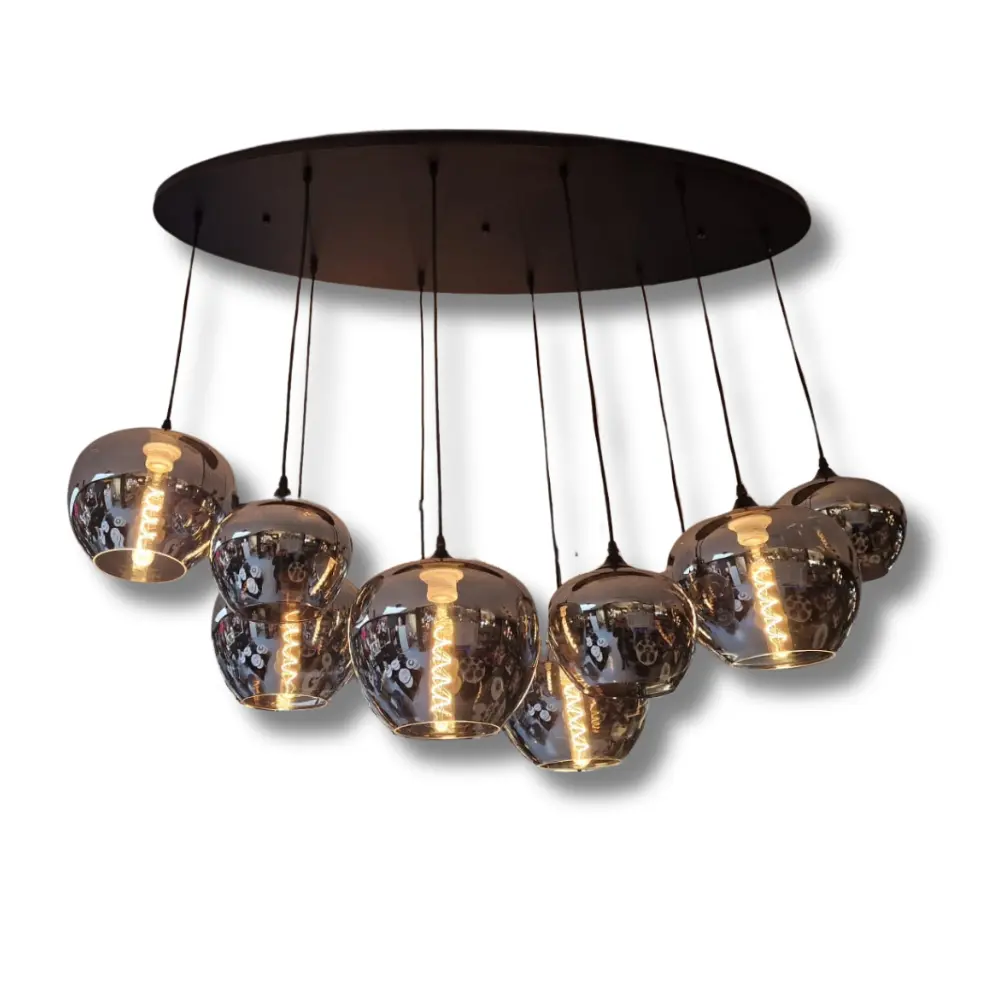 Hanglamp Apples 10 lichts - Ovaal (Smoky Glass) Eric Kuster Style