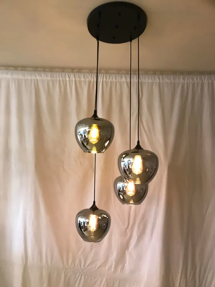 Hanglamp Apples 4 lichts - Smoky Glass (Smoking Glass) Eric Kuster Style