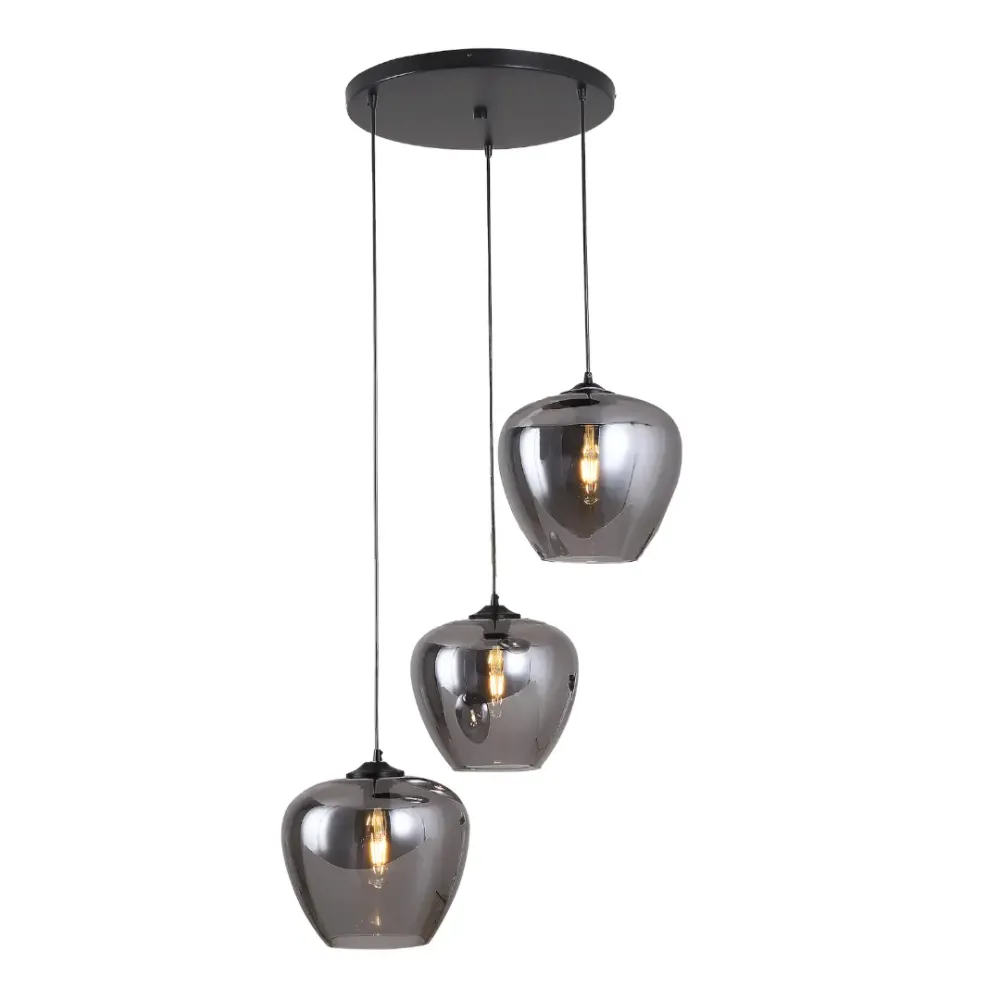 Hanglamp Apples 3 lichts - Smoky Glass (Smoking Glass) Eric Kuster Style