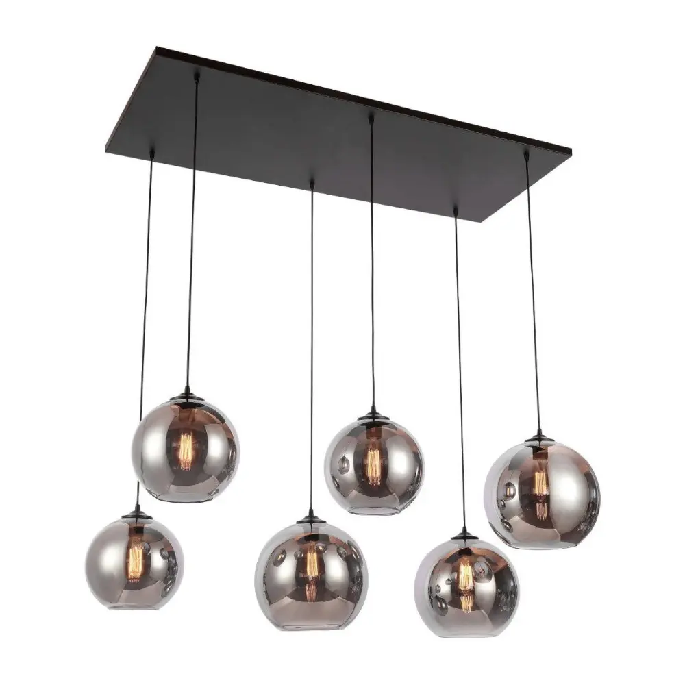 Hanglamp Smoky - 6 lichts ( Smoking Glass ) Eric Kuster Style