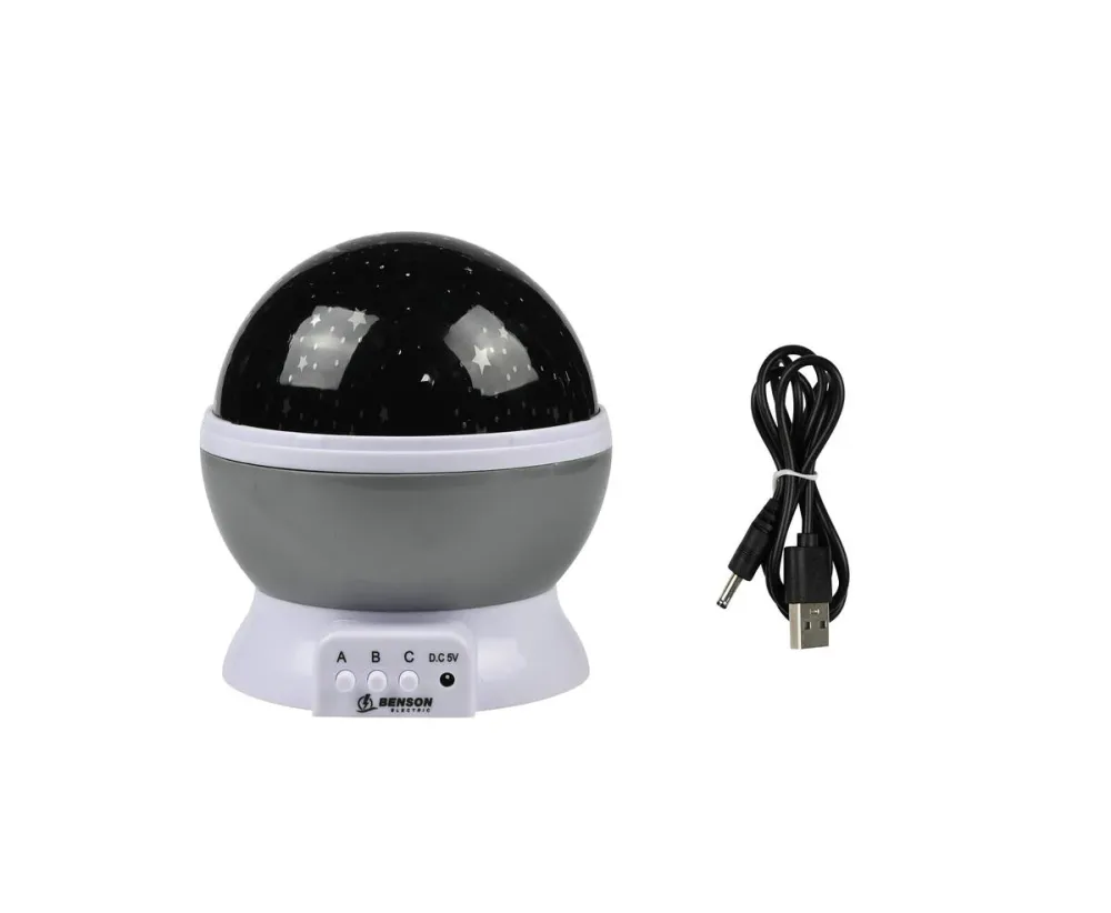 Sterren Projector: 360° Rotatie, 3 Lichtstanden, USB/Batterijvoeding F 5