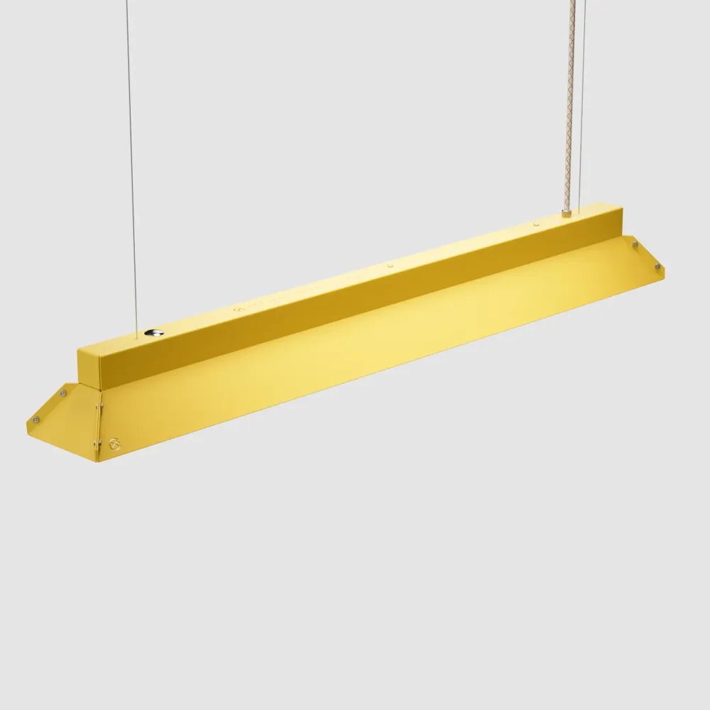 Fabricado Lichtbalk Lichtbalkie - geel - breedte 98 cm – hoogte 13 cm