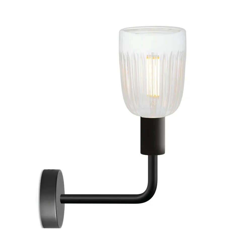 Fermaluce Elle lamp metaal met lichtbron Crystal - Zwart