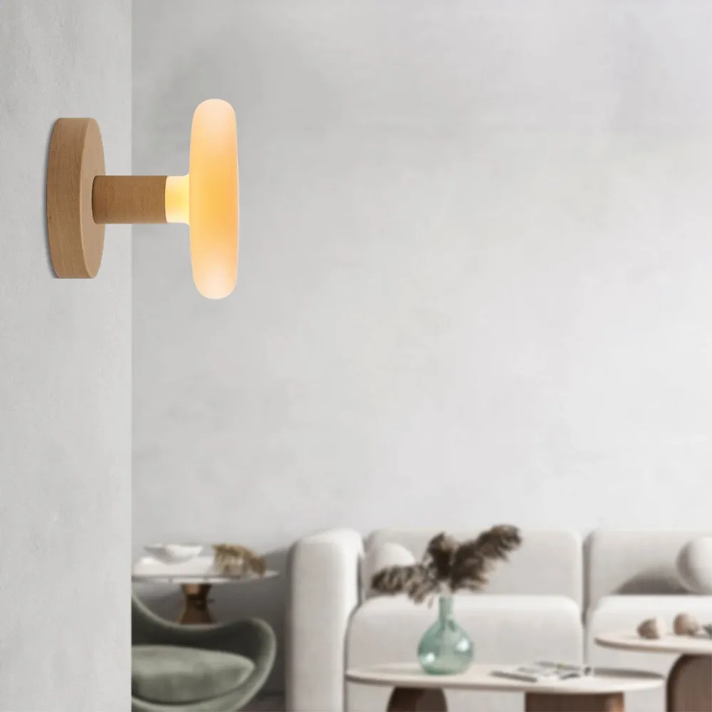 Fermaluce lamp van hout met lichtbron Dash - Neutraal