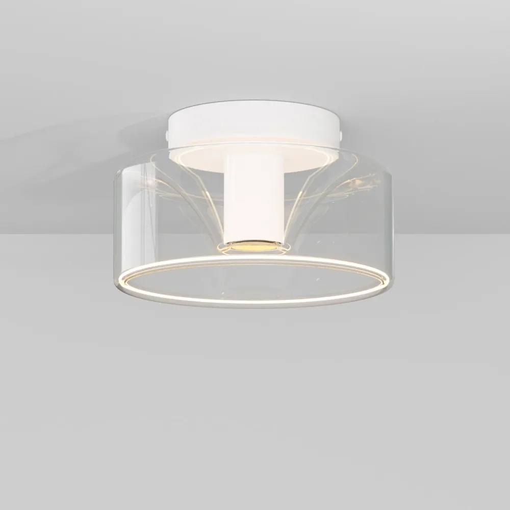 Fermaluce wandlamp mat wit met G02 lamp