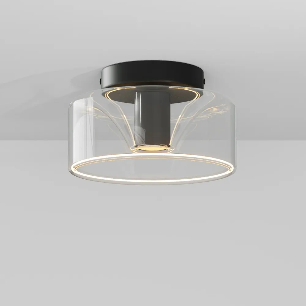 Fermaluce wandlamp Zwart met G02 lamp