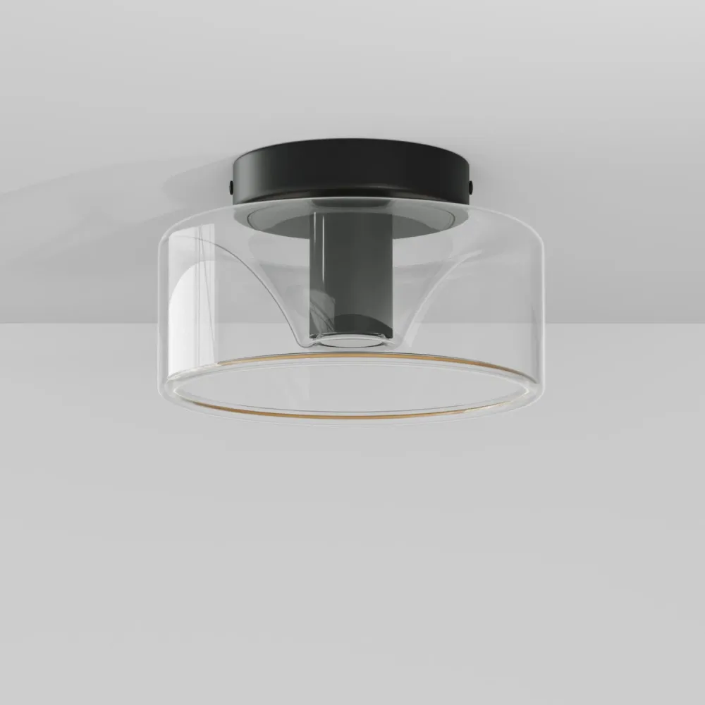 Fermaluce wandlamp Zwart met G02 lamp