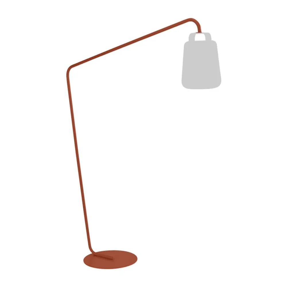 Fermob Balad Offset vloerlamp voet Red ochre