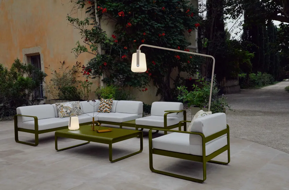 Fermob Balad Offset vloerlamp voet Red ochre