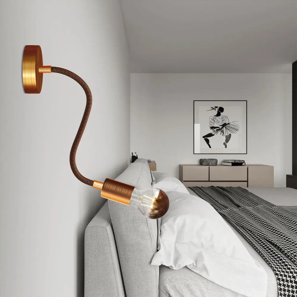 Flex 30 lamp met Lichtbron Goccia - Mat koper