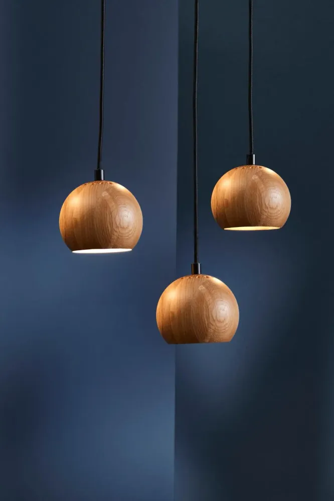 Frandsen hanglamp Ball - bruin - 12x12x10cm