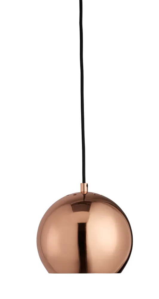 Frandsen hanglamp Ball - bruin - 18x18x15cm