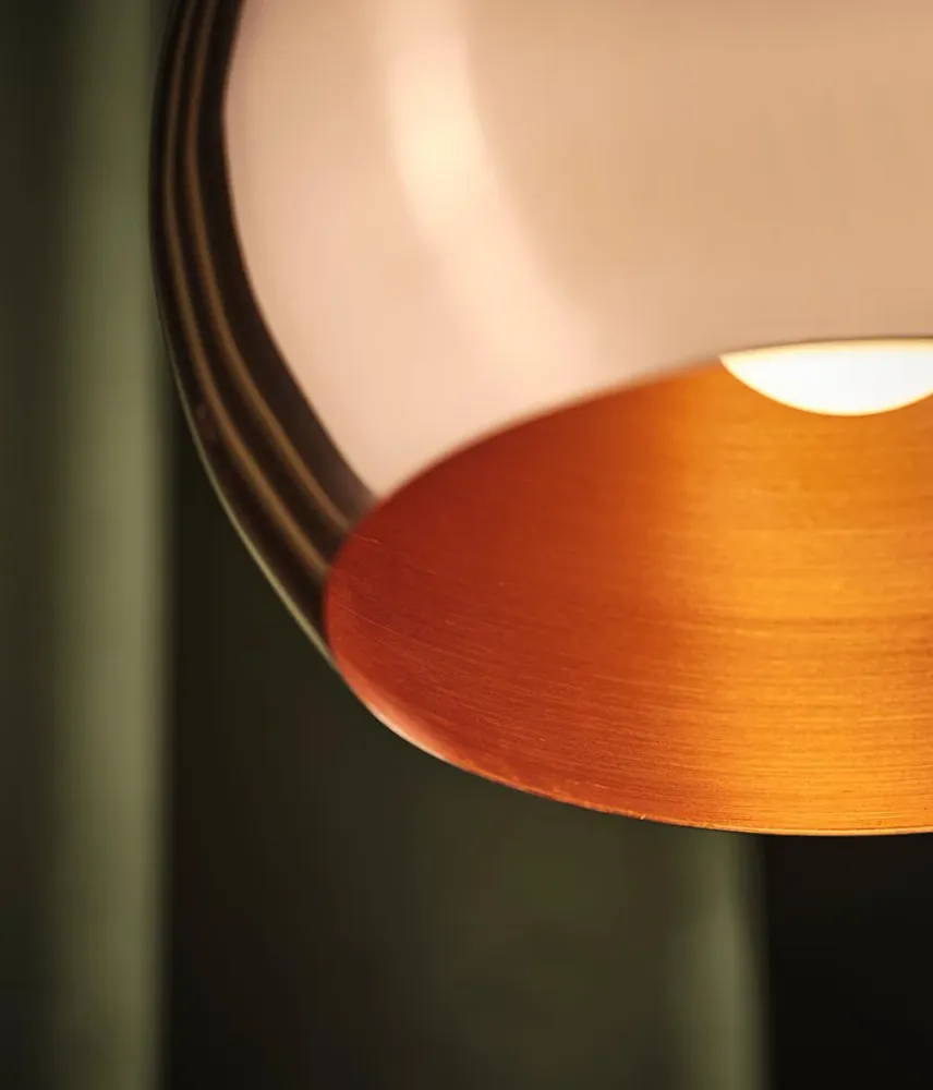 Frandsen hanglamp Ball - bruin - 18x18x15cm