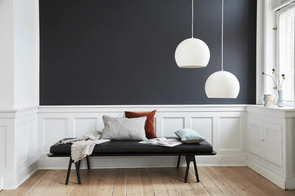 Frandsen hanglamp Ball - wit - 40x40x33cm