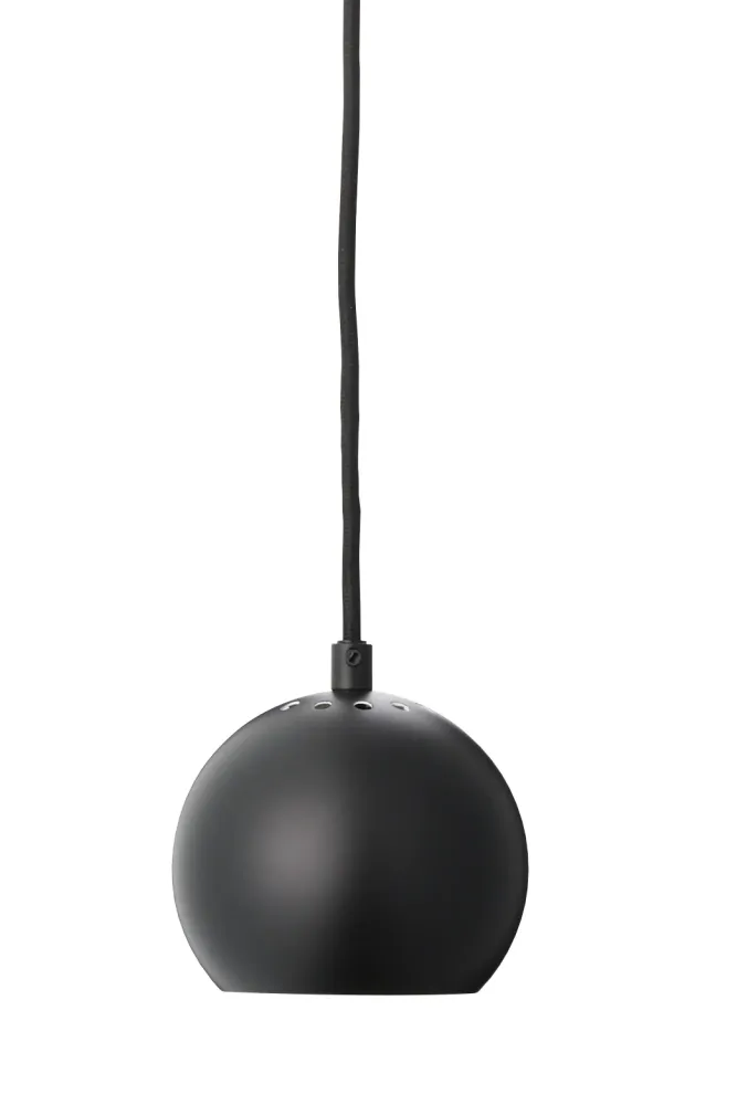 Frandsen hanglamp Ball - zwart - 12x12x10cm