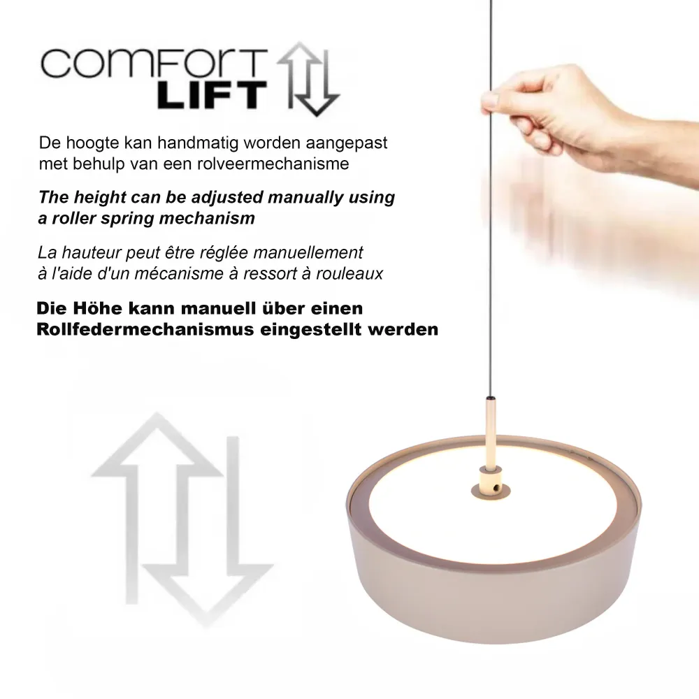 Freelight hanglamp Alieno - 3 lichts - 33 x 150 cm - beige