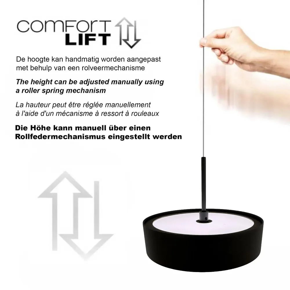 Freelight hanglamp Alieno - 3 lichts - 90 x 150 cm - zwart