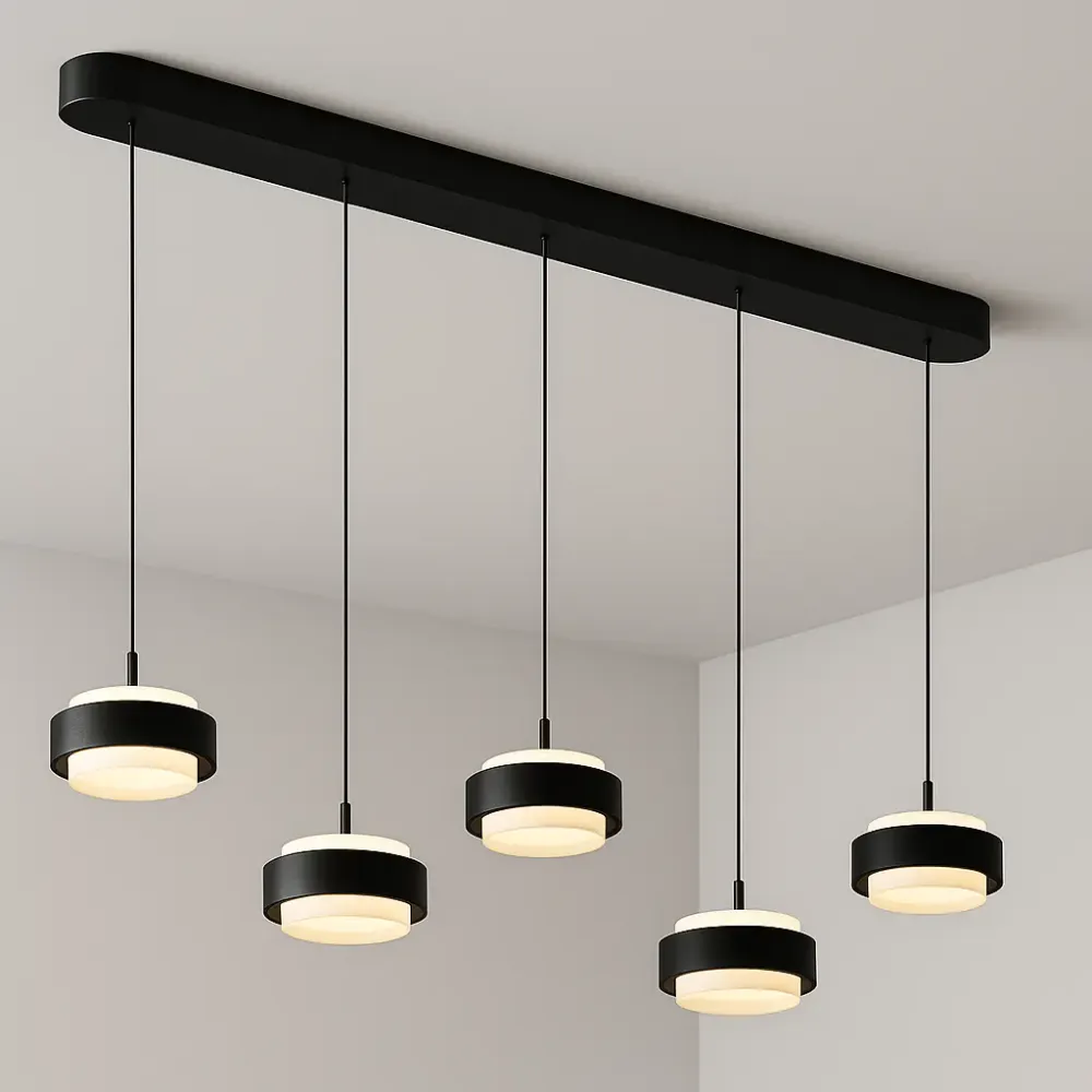 Freelight hanglamp Puleggia - 5 lichts - 120 x 150 cm - beige