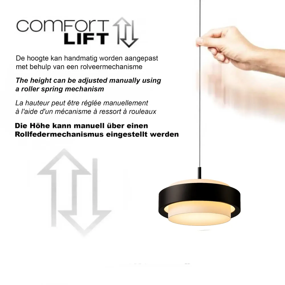 Freelight hanglamp Puleggia - 5 lichts - 120 x 150 cm - beige