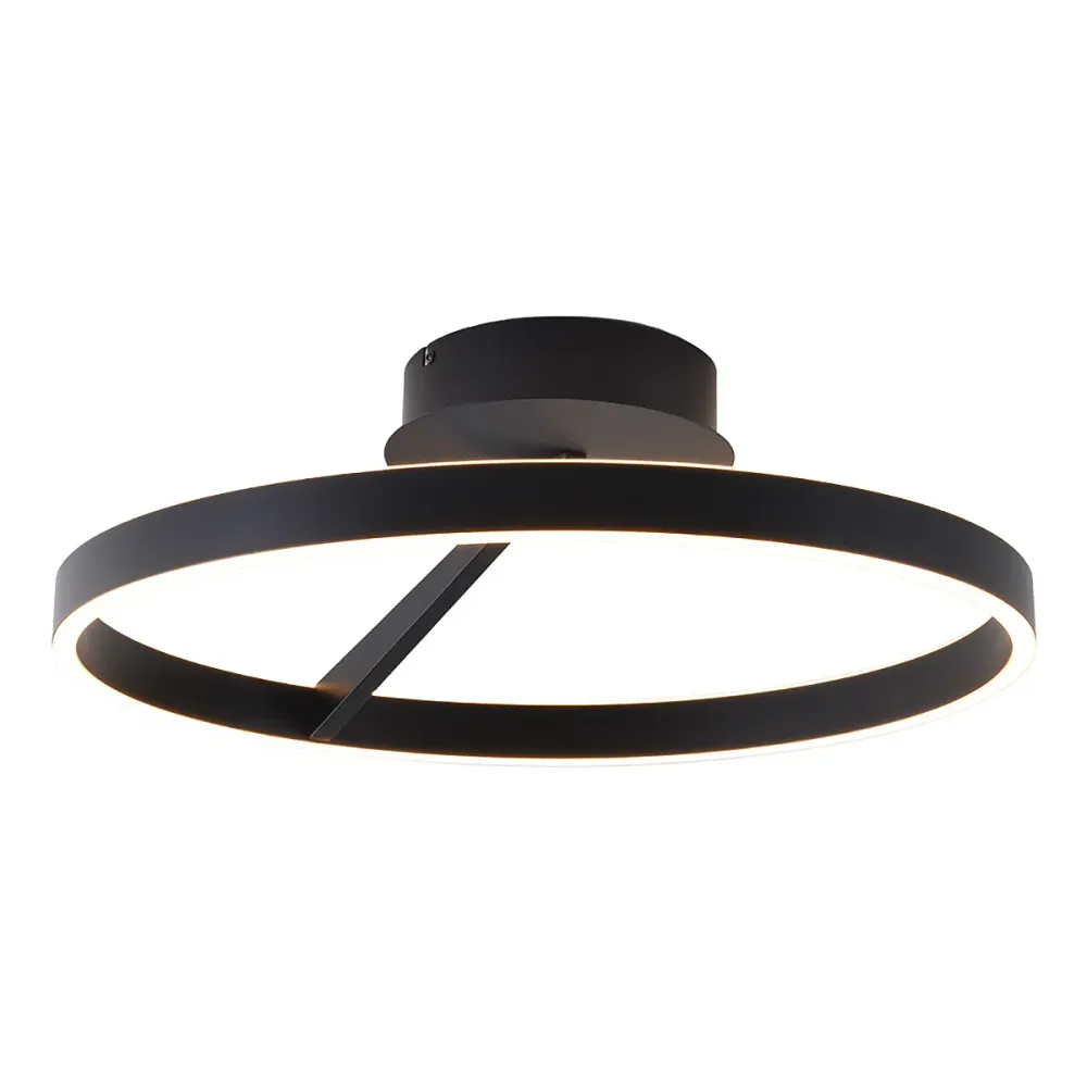 Freelight plafondlamp Pilota - 2 lichts - 55 x 18 cm - zwart