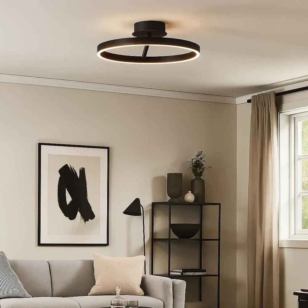 Freelight plafondlamp Pilota - 2 lichts - 55 x 18 cm - zwart
