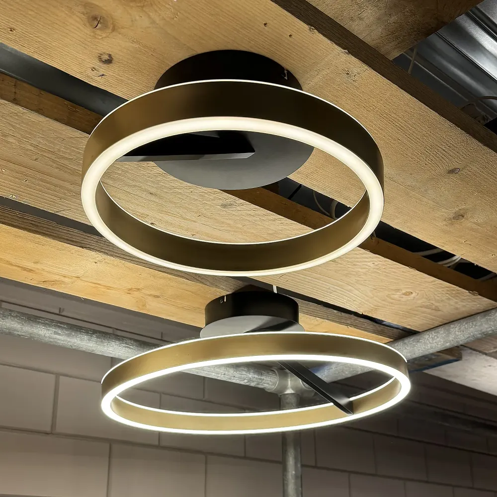 Freelight plafondlamp Pilota - 2 lichts - 55 x 18 cm - zwart