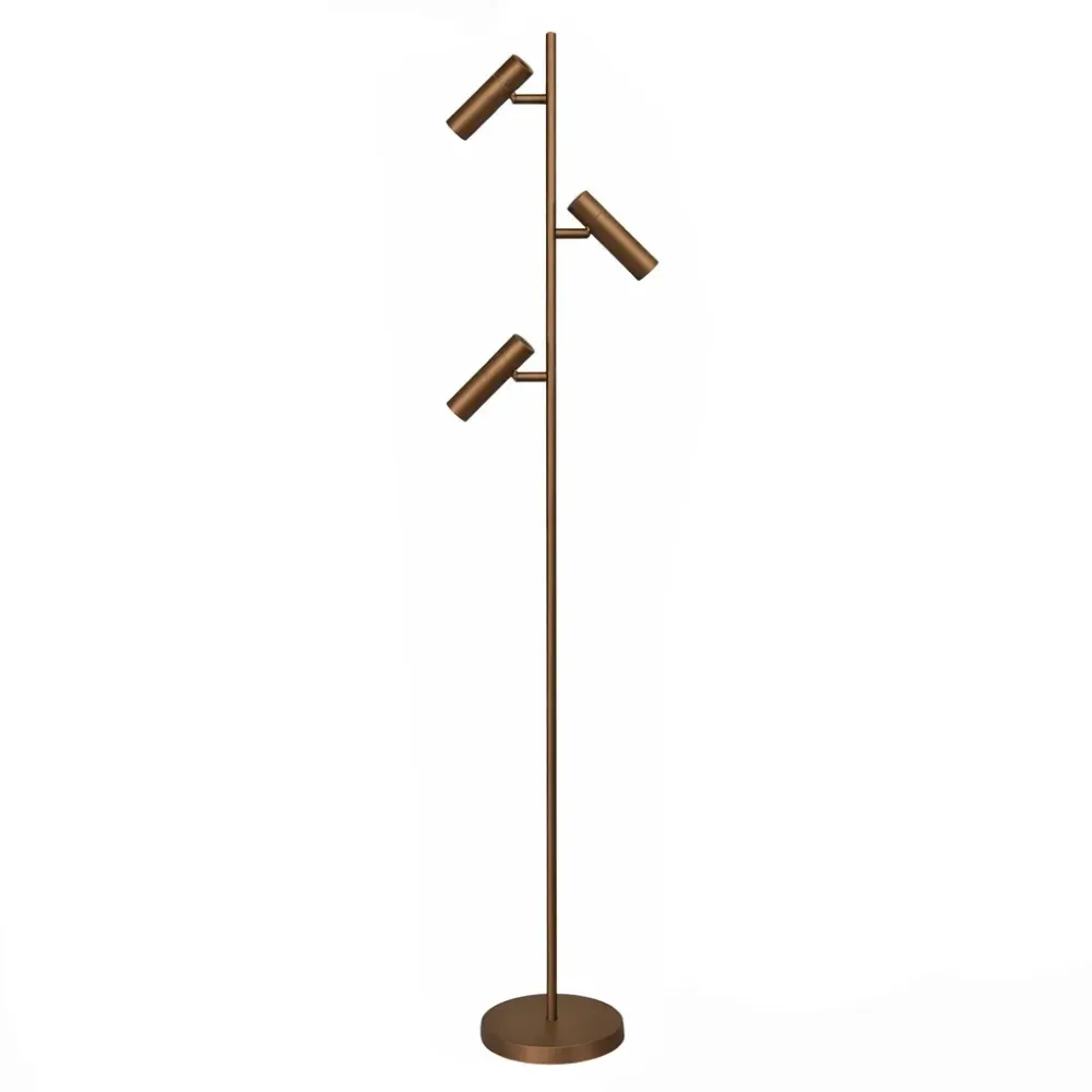 Freelight vloerlamp Undici - 3 lichts - 22 x 165 cm - brons