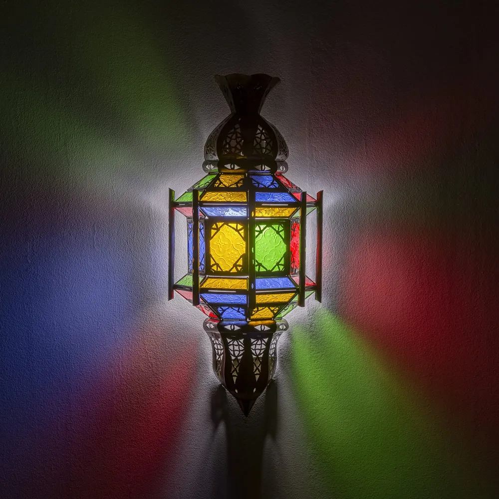 Generalife Arabische kristal en smederij wandlamp