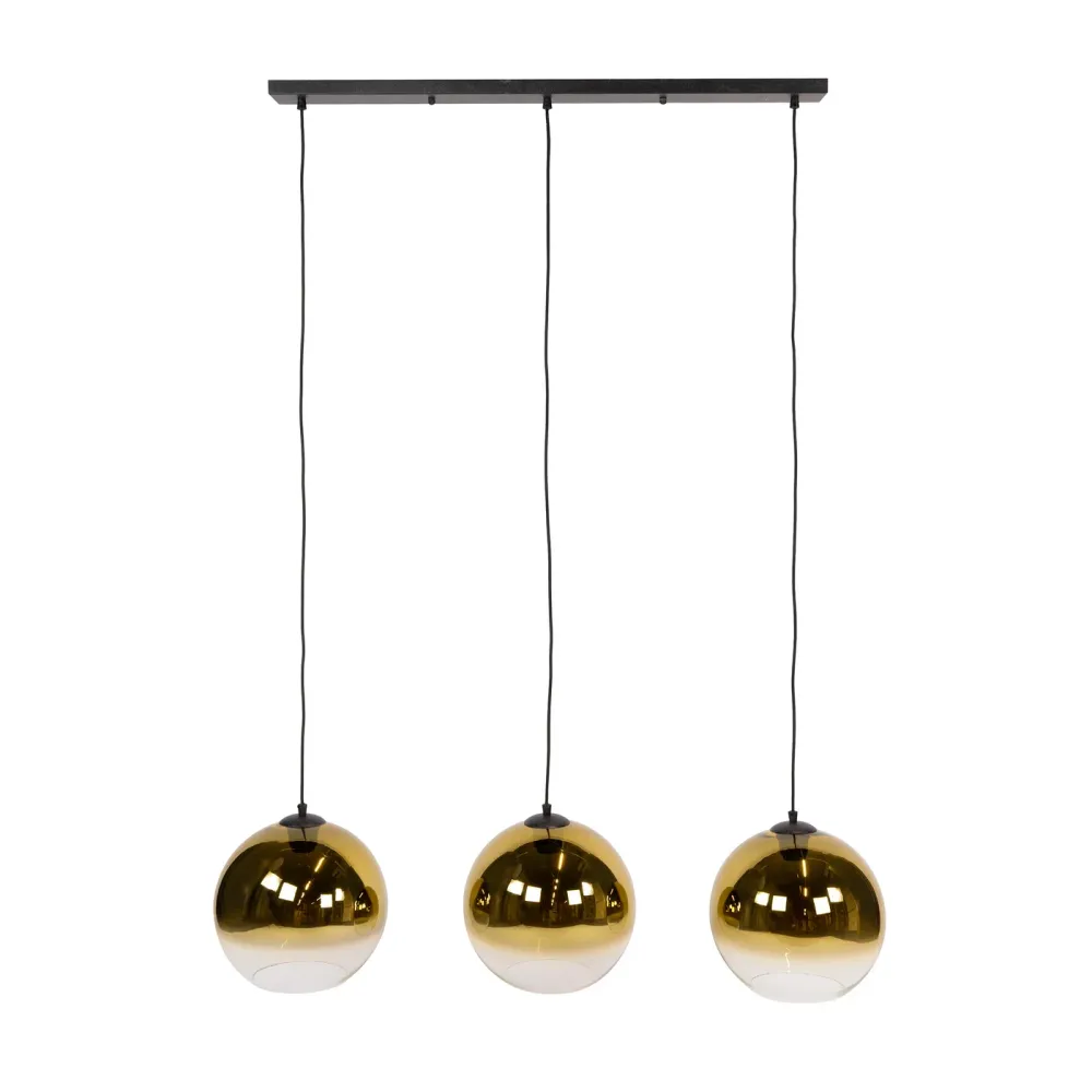 Giga Living Hanglamp Bubble Shaded - Goud Metaal - 115x30x150cm Giga Meubel