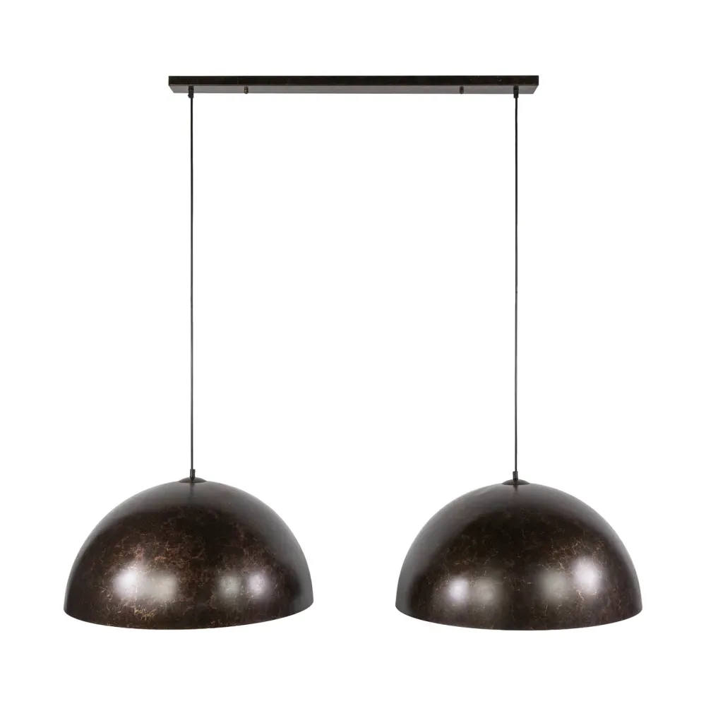 Giga Living Hanglamp Dome - Bruin Metaal - Ø60x150cm Giga Meubel