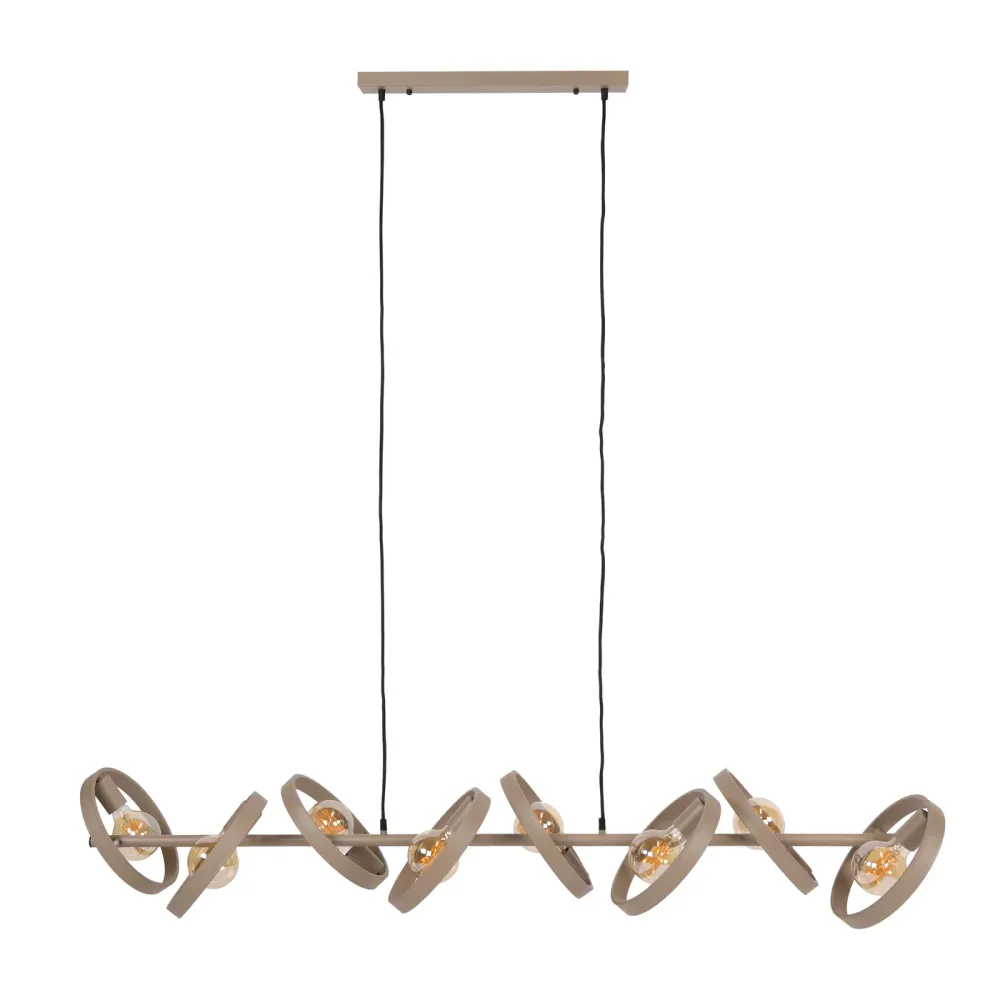 Giga Living Hanglamp Hover - Beige Metaal - 160x40x150cm Giga Meubel