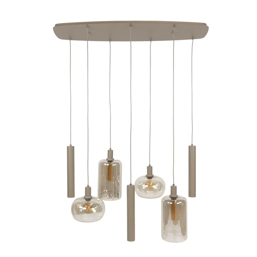 Giga Living Hanglamp Serene - Beige - 110x45x150cm Giga Meubel