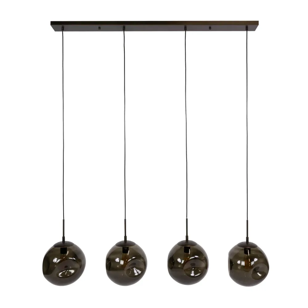 Giga Living Hanglamp Stellar - Bruin Metaal - 130x25x150cm Giga Meubel