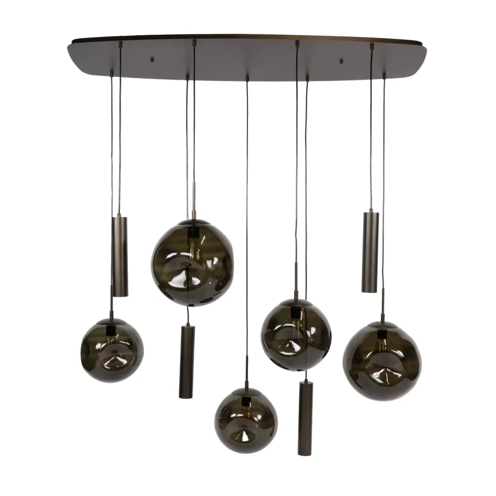 Giga Living Hanglamp Stellar Pendel - Bruin Metaal - 135x60x150cm Giga Meubel
