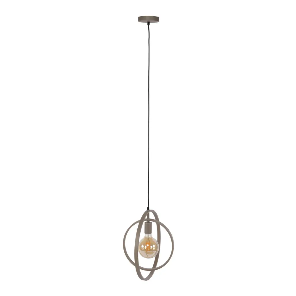 Giga Living Hanglamp Turn Around - Beige Metaal - 40x30x150cm Giga Meubel