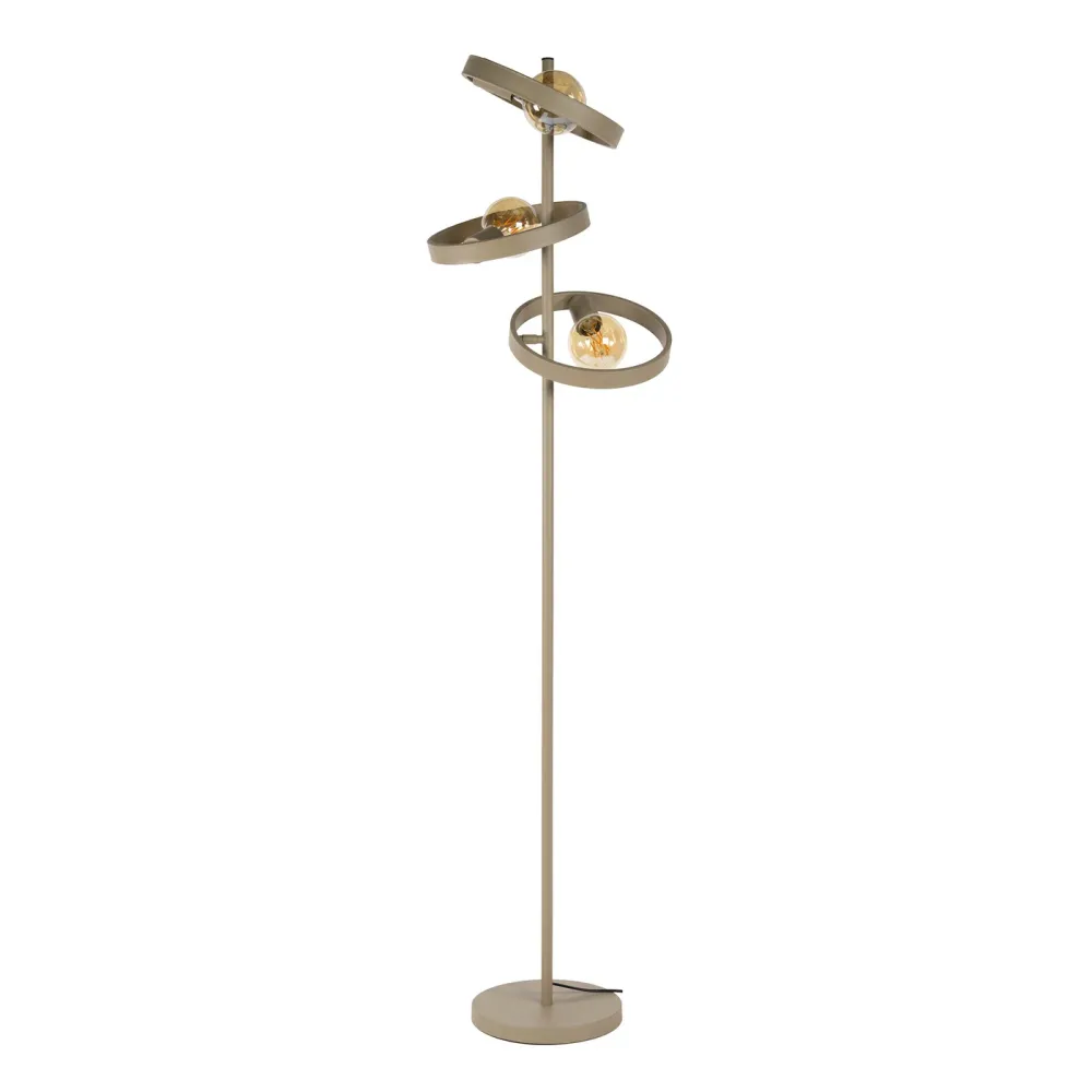 Giga Living Vloerlamp Hover - Beige Metaal - Ø40x155cm Giga Meubel