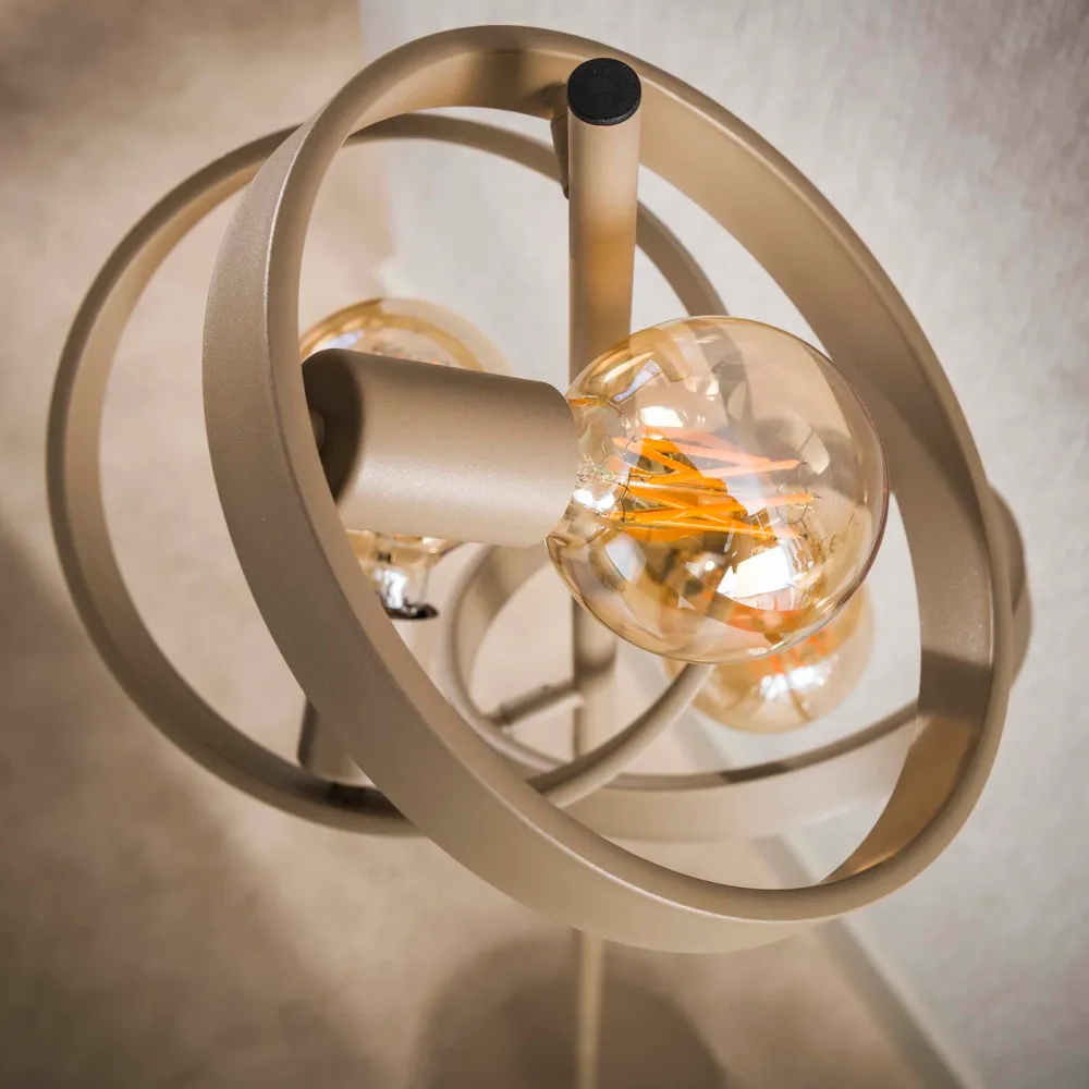 Giga Living Vloerlamp Hover - Beige Metaal - Ø40x155cm Giga Meubel