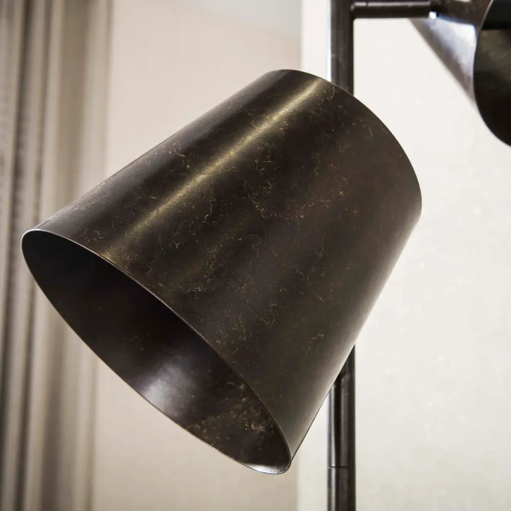 Giga Living Vloerlamp Kinetic - Bruin Metaal - Ø40x165cm Giga Meubel