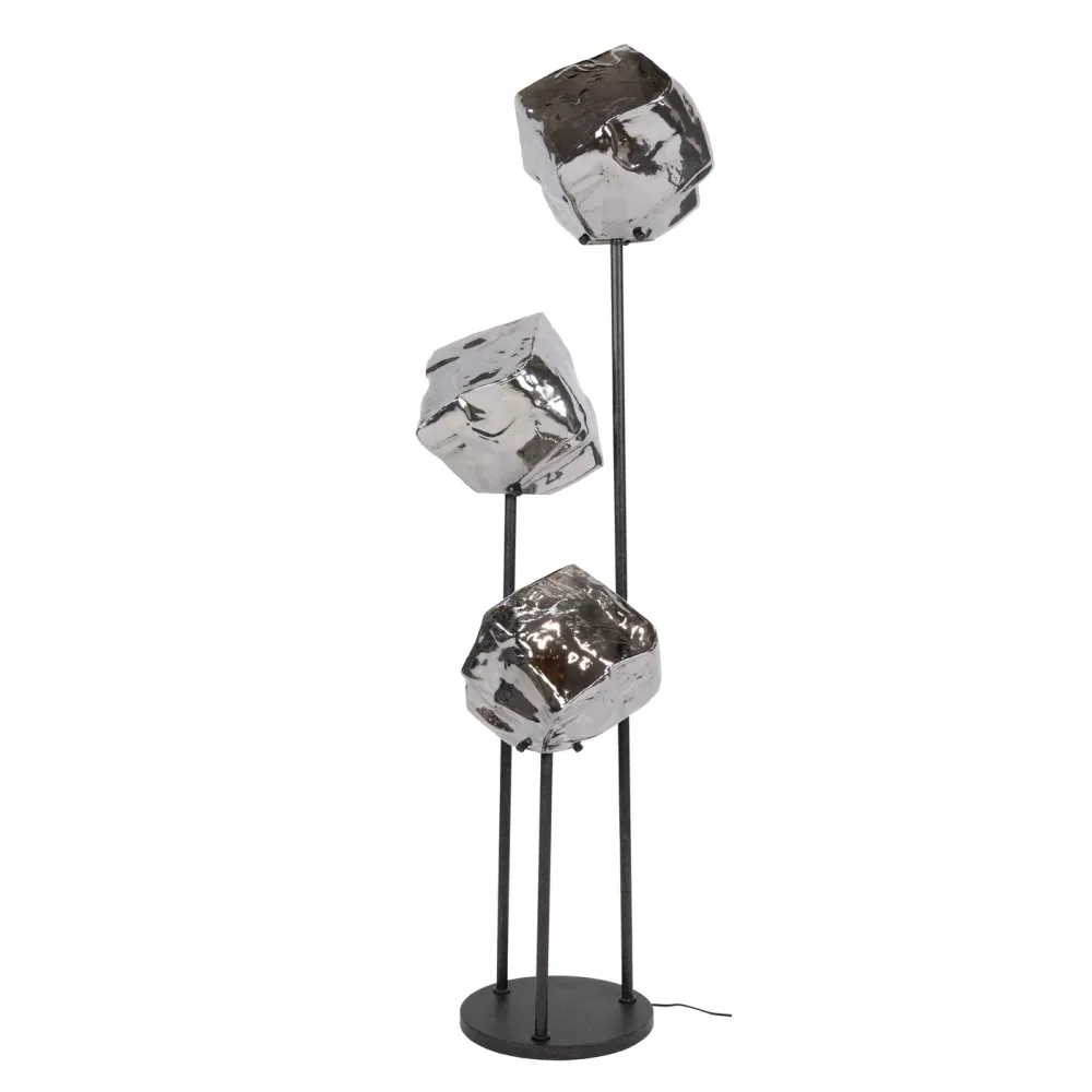 Giga Living Vloerlamp Rock - Chroom Glas - Ø50x165cm Giga Meubel