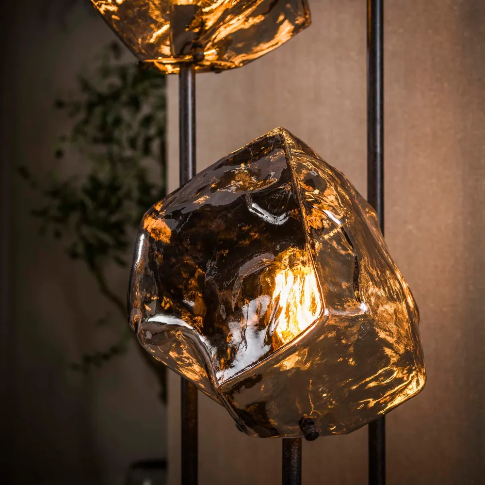 Giga Living Vloerlamp Rock - Chroom Glas - Ø50x165cm Giga Meubel