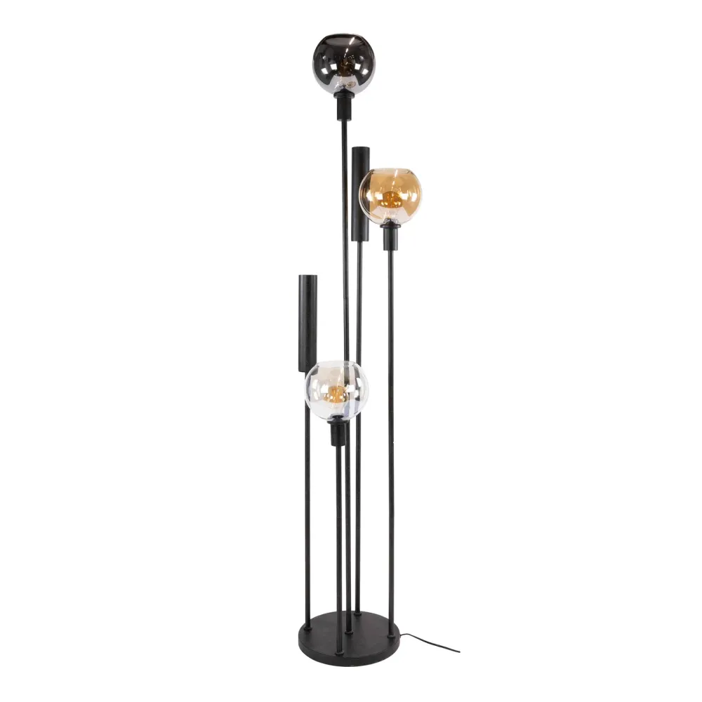 Giga Living Vloerlamp Sfera Tricolore - Zwart Metaal - Ø40x175cm Giga Meubel