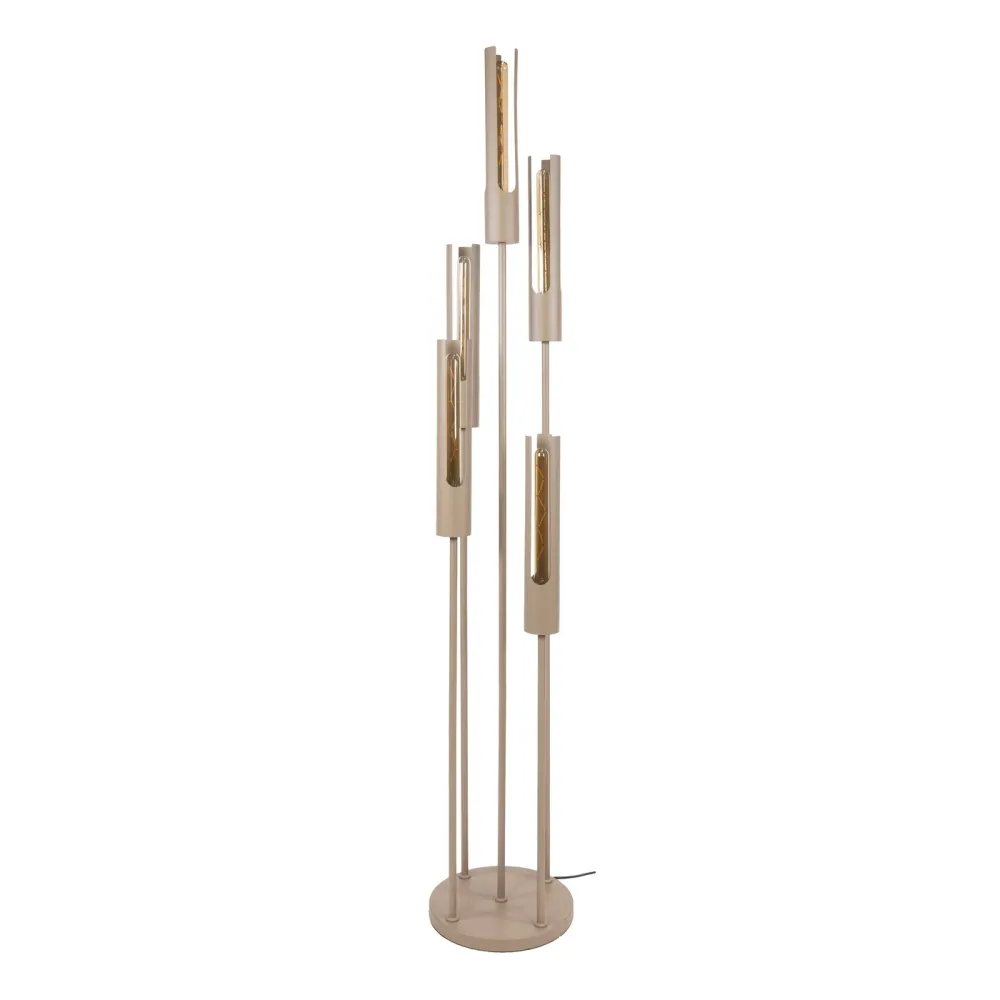 Giga Living Vloerlamp Tube - Beige Metaal - Ø30x175cm Giga Meubel