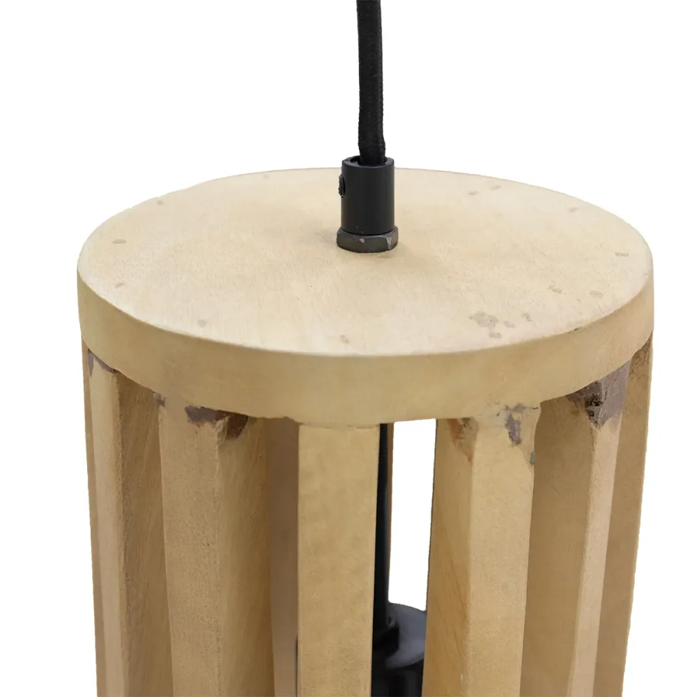 Giga Meubel Hanglamp Samé - Rond - Naturel - 45cm