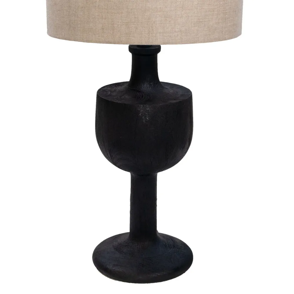 Giga Meubel Tafellamp Greta - Zwart/Beige